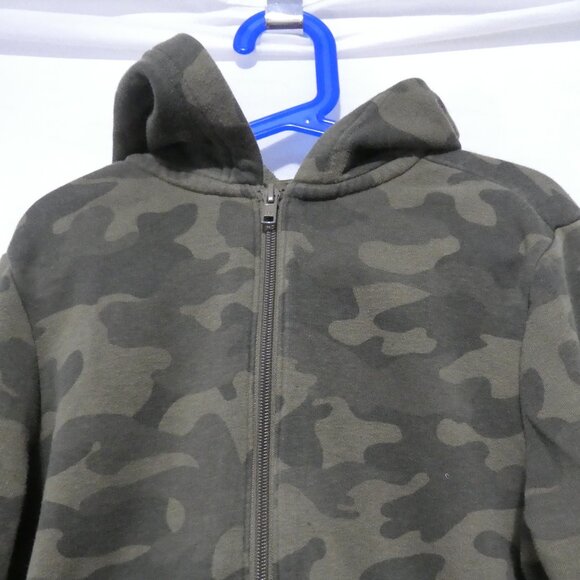 OLD NAVY | medium (8) | Army Green Zip-Up Hooded Sweatshirt | Camo | Camouflage - Picture 5 of 14